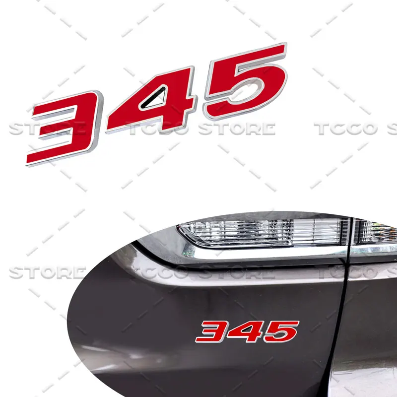 392 345 6.4L شعار شعار سبائك معدنية لاصق شارة الخلفي الجذع الحاجز الجسم ملصق ل HEMI البوصلة رانجلر شاحن التحدي