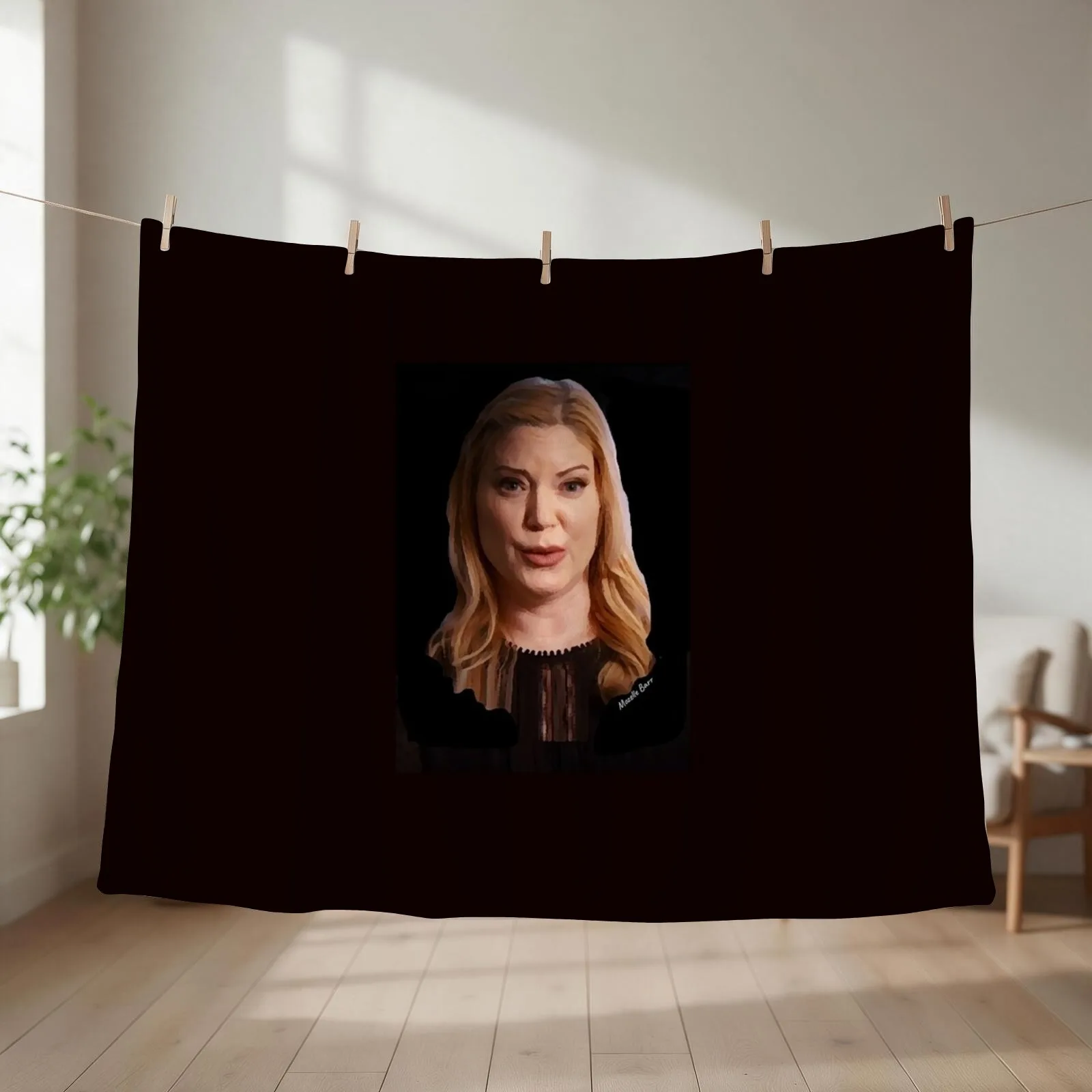 Amy Allan of The Dead Files Show Throw Blanket couch cozy soft plush fuzzy picnic outdoor blanket