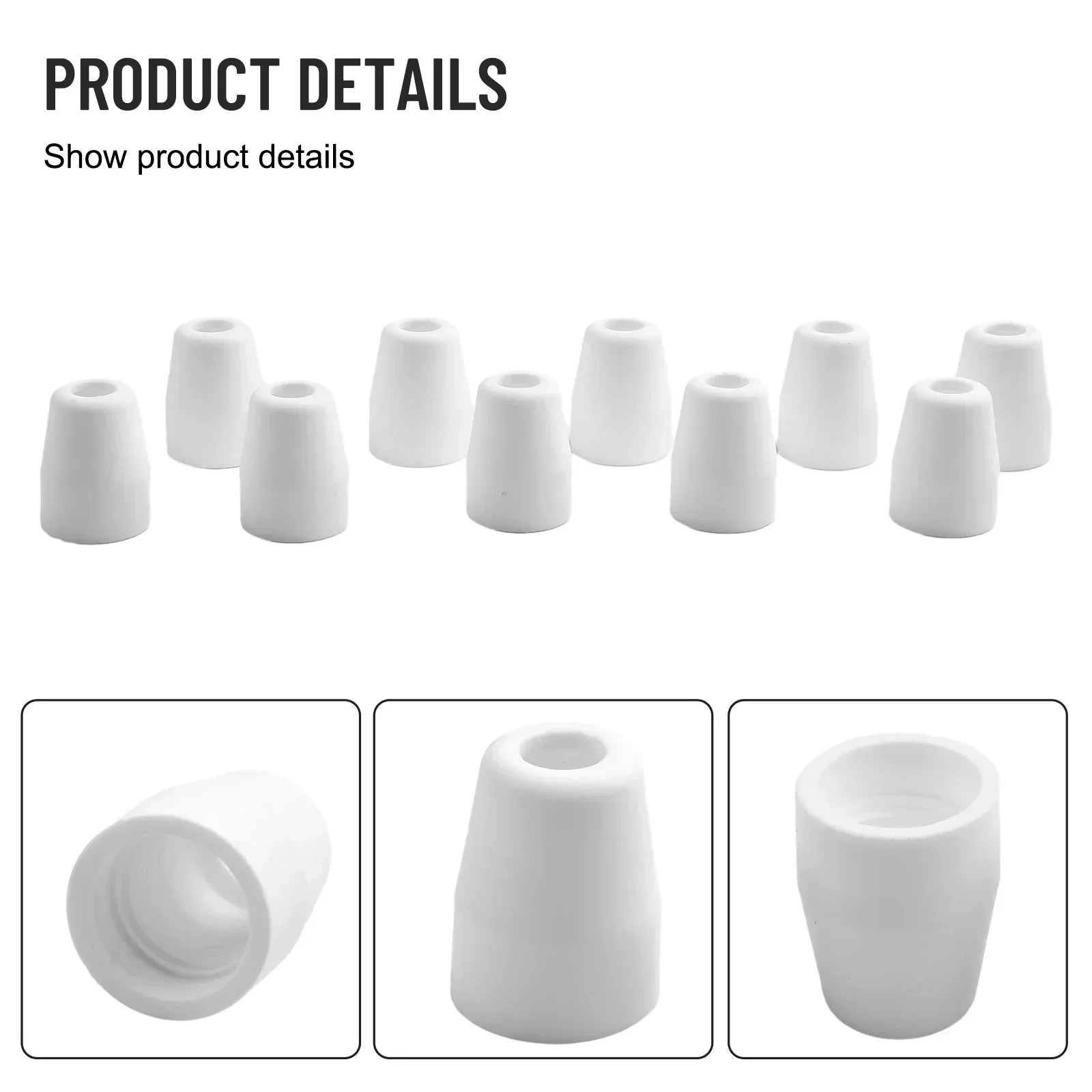 Cup Shield Cup AIR Plasma Air Plasma CT312 CT312D CUT40/50 Consumables Cups Suitable For CUT-40 Torch 10pcs/Set