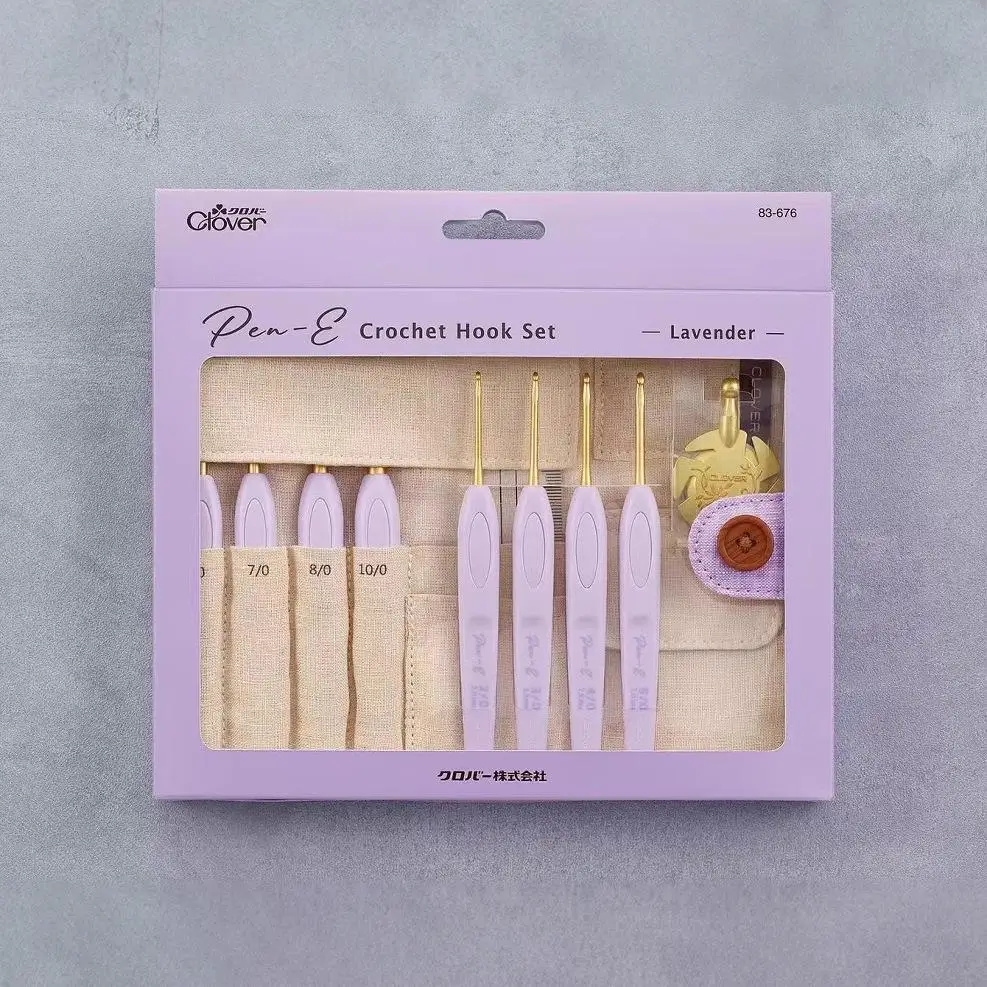 clover  PEN-E crochet hook set