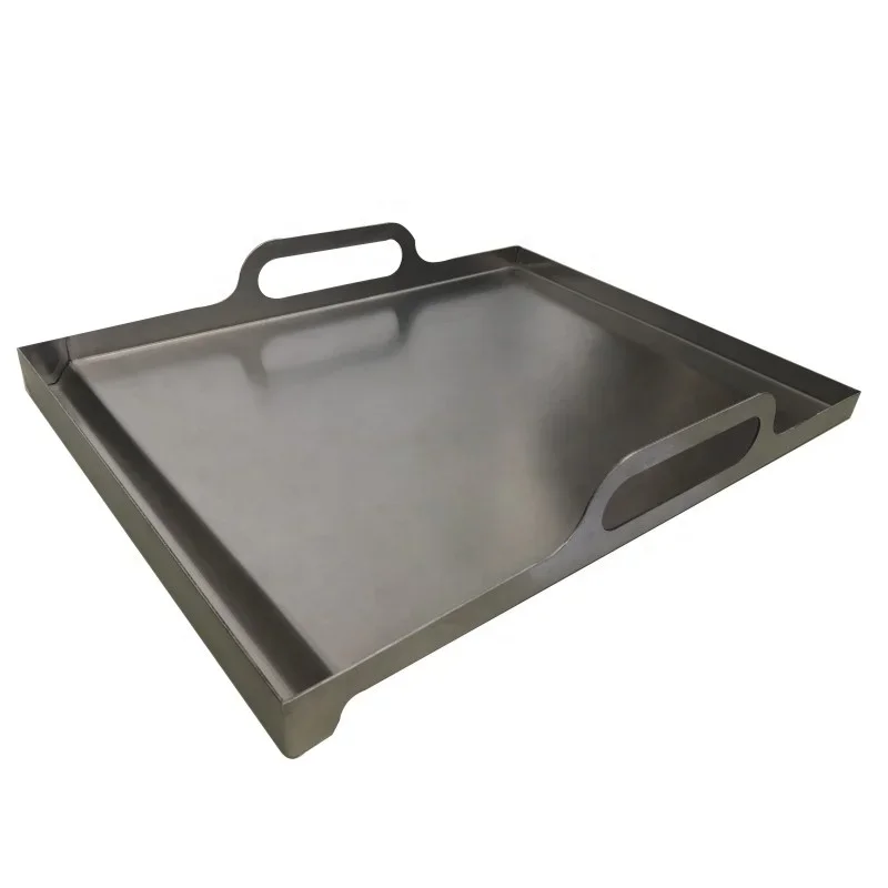 

Hot Selling BBQ Griddle Plancha Stainless Steel with Heavy du ty Handle Grill Top Plate