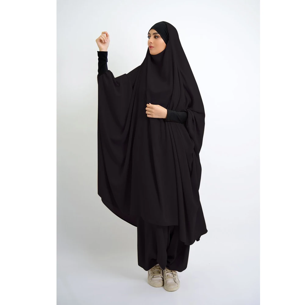 ผู้หญิงมุสลิมเสื้อกระโปรงชุดอิสลาม Khimar Abaya สวดมนต์เสื้อผ้า Eid Djellaba Ramadan Burqa Hijab ชุด Robe Kaftan Jalabiya Kebaya