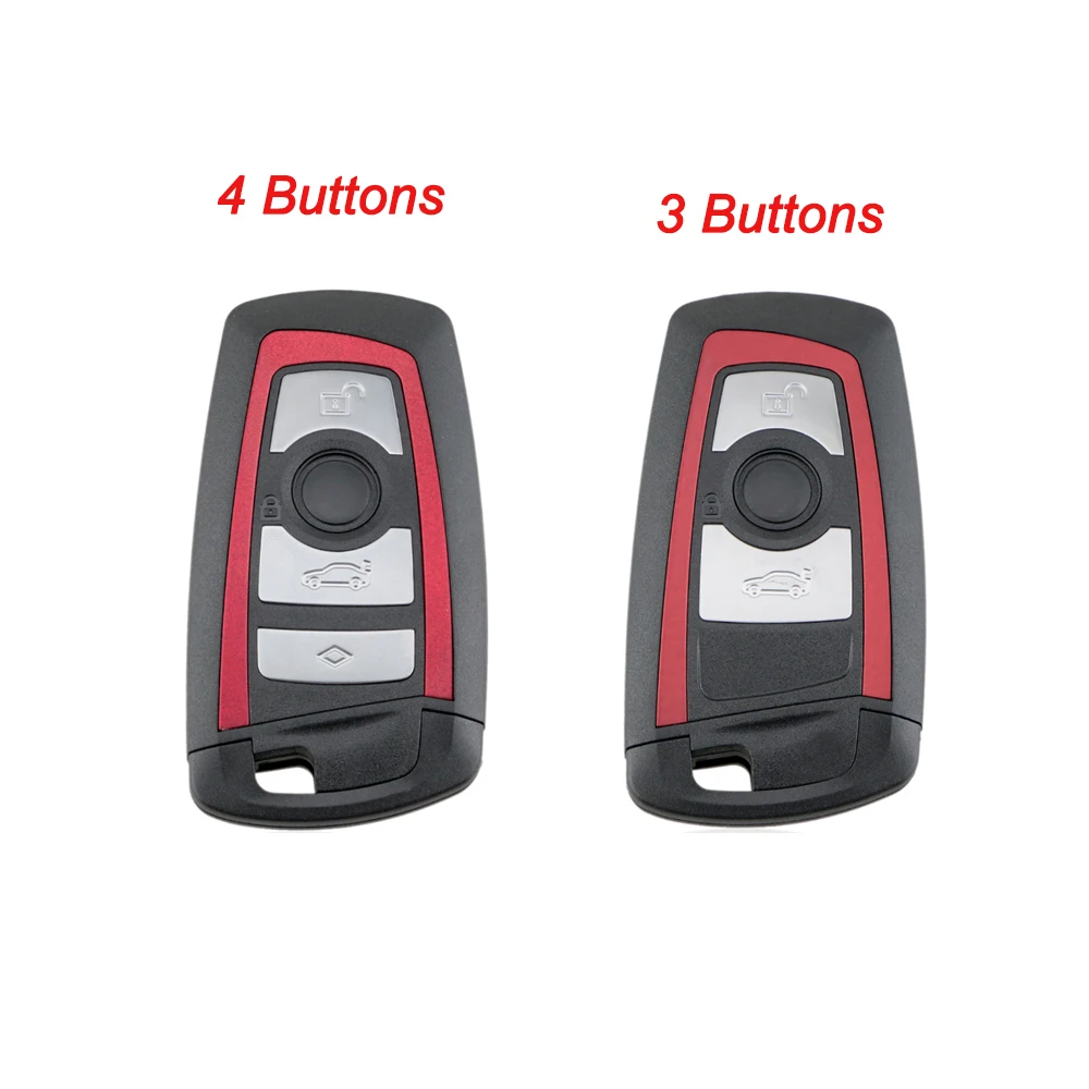 

3/4 Buttons 315MHz/433MHz/868MHz Remote Key Fob Fit for BMW F Chassis FEM / BDC CAS4 CAS4 with PCF7945 Chip