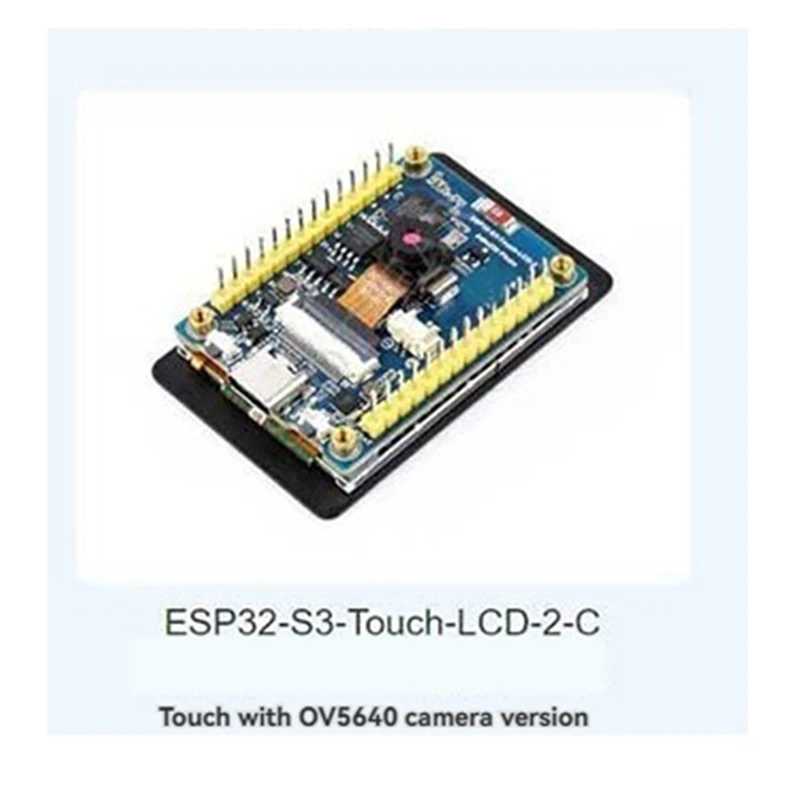 Top Deals Waveshare ESP32-S3 Development Board With 2-Inch Display OV5640-5MP Camera QMI8658 Sensor For Arduino