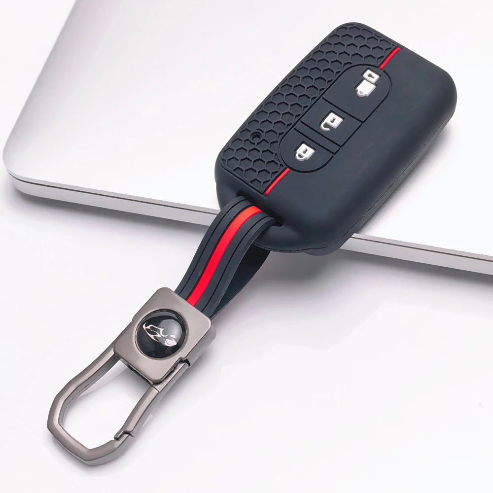 Silica Gel Car Remote Key Fob Shell Cover Case For Nissan Micra K12 Qashqai Juke X-Trail Navara Note Tiida Pathfinder Holder