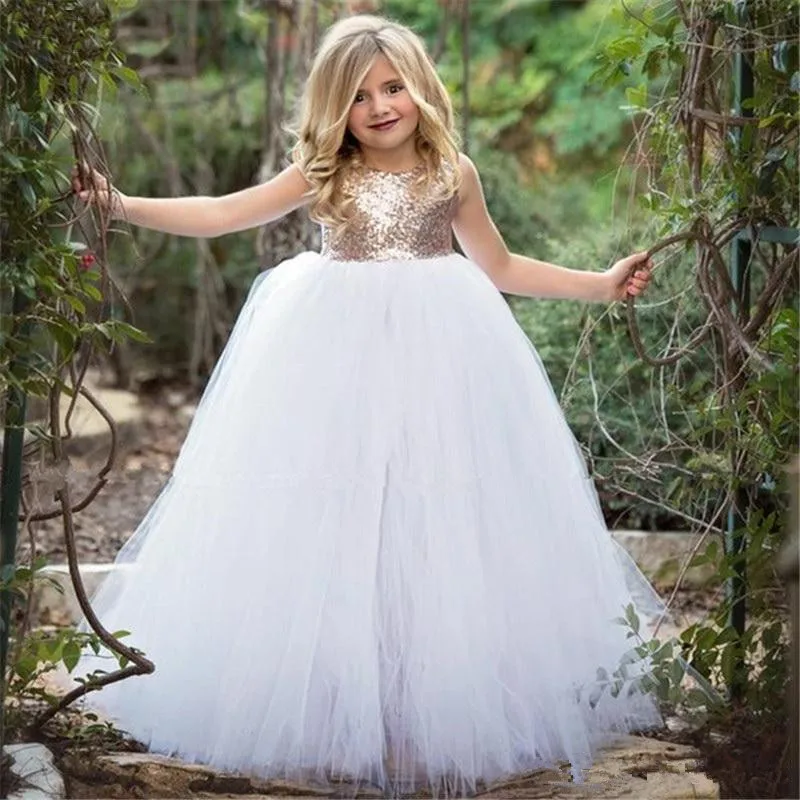 

Pink Flower Girl Dress Lace Tulle Ruffles Emboridery Elegant Princess Communion Birthday Party Ball Gown Beauty Pageant Wear