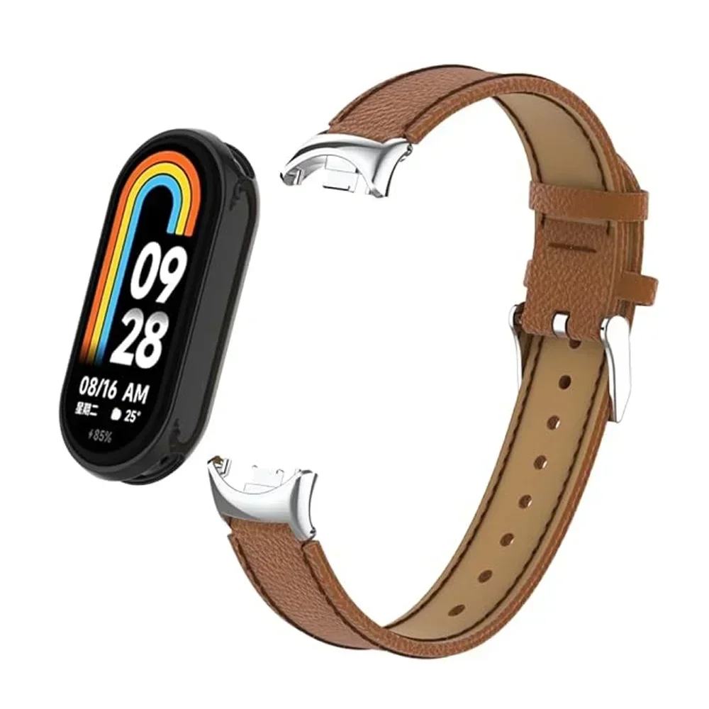 Xiaomi Mi Band 8/9用コネクター、リストバンドメタルヘッドアダプター、Mi 8 9バンドコネクター、ステンレススチール製、14mmストラップ対応