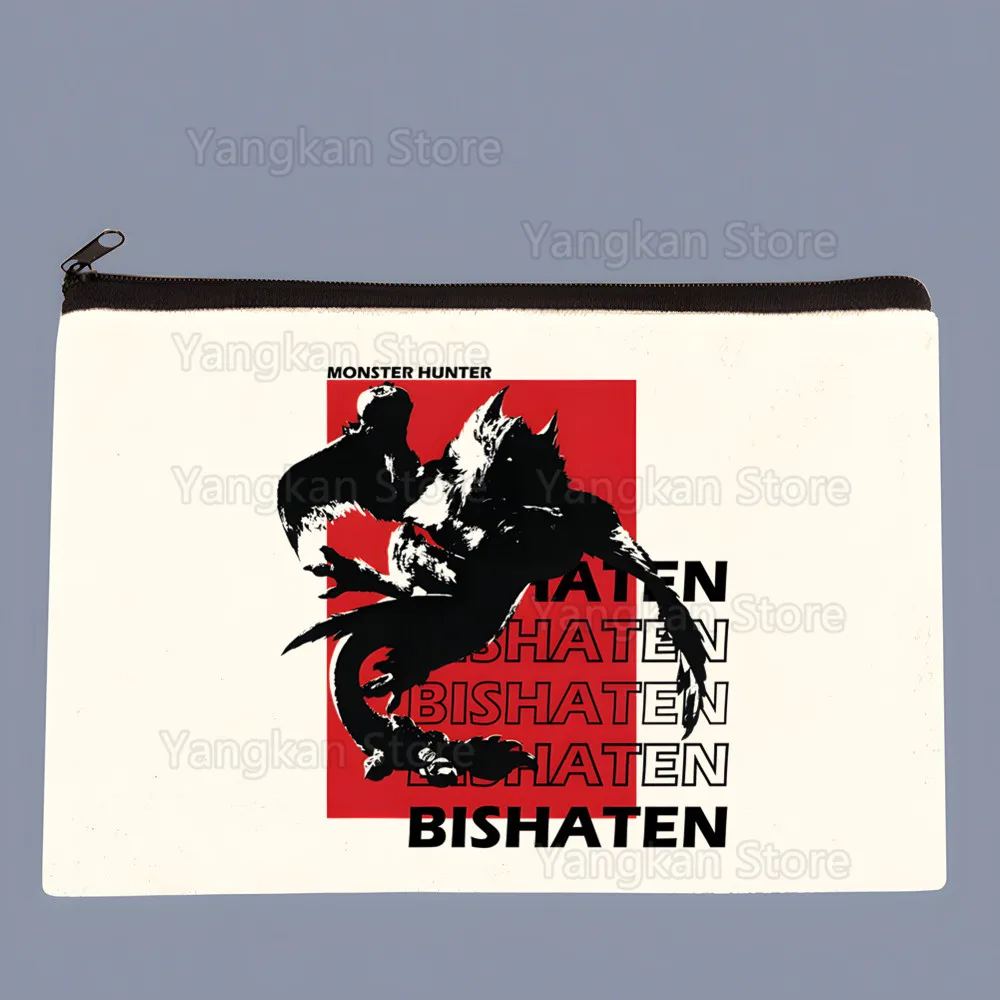 

Monster Hunter Key Bag Classic Animation Zipper Storage Bag Customized