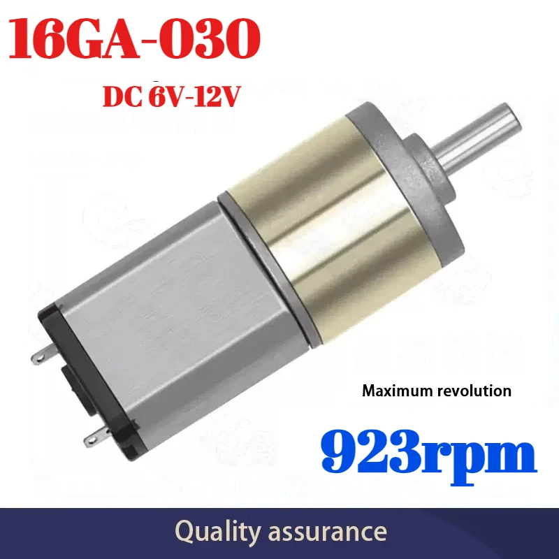 

1PC 16GA-030 DC 6V-12V Gear Motor 12-923RPM High Torque Metal Gearbox for DIY