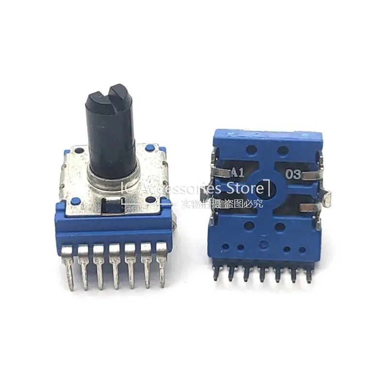 

2PCS RK14 Type Duplex 7Pin A10K A103 Mixer Amplifier Audio Volume Adjustment Potentiometer D Shaft Length 13MM