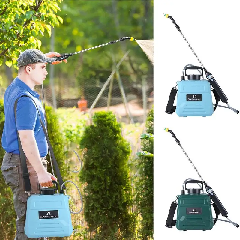 

Shoulder-type electric sprayer garden power tools comes with bucket USB Rechargeable Handle and 3 Mist Nozzles