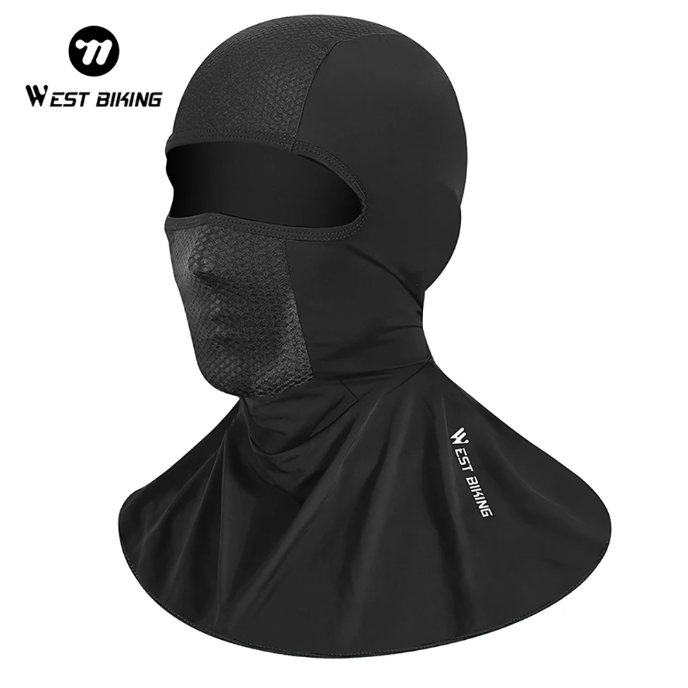 AliExpress West Biking WEST BIKING Ice Silk Sun Protection Cycling Mask Unisex Breathable Absorb Sweat Full Face Headgear Motor E-Bike Helmet Liner