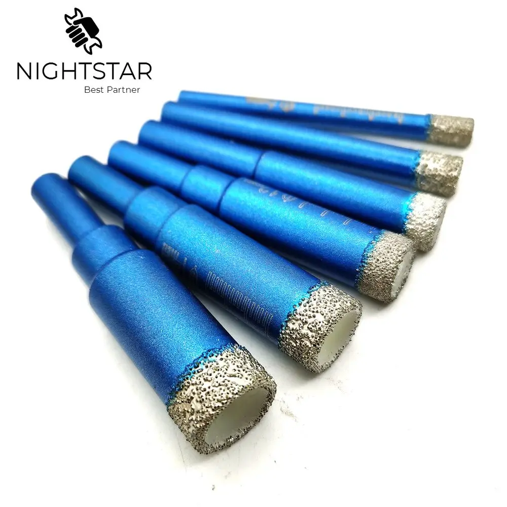 Krachtige 1Pcs Dry Vacuum Brazed Diamond Drilling Core Bits Ceramic Tile Hole Saw Granite Marble Drill Bits 6 8 10 12 14 16mm