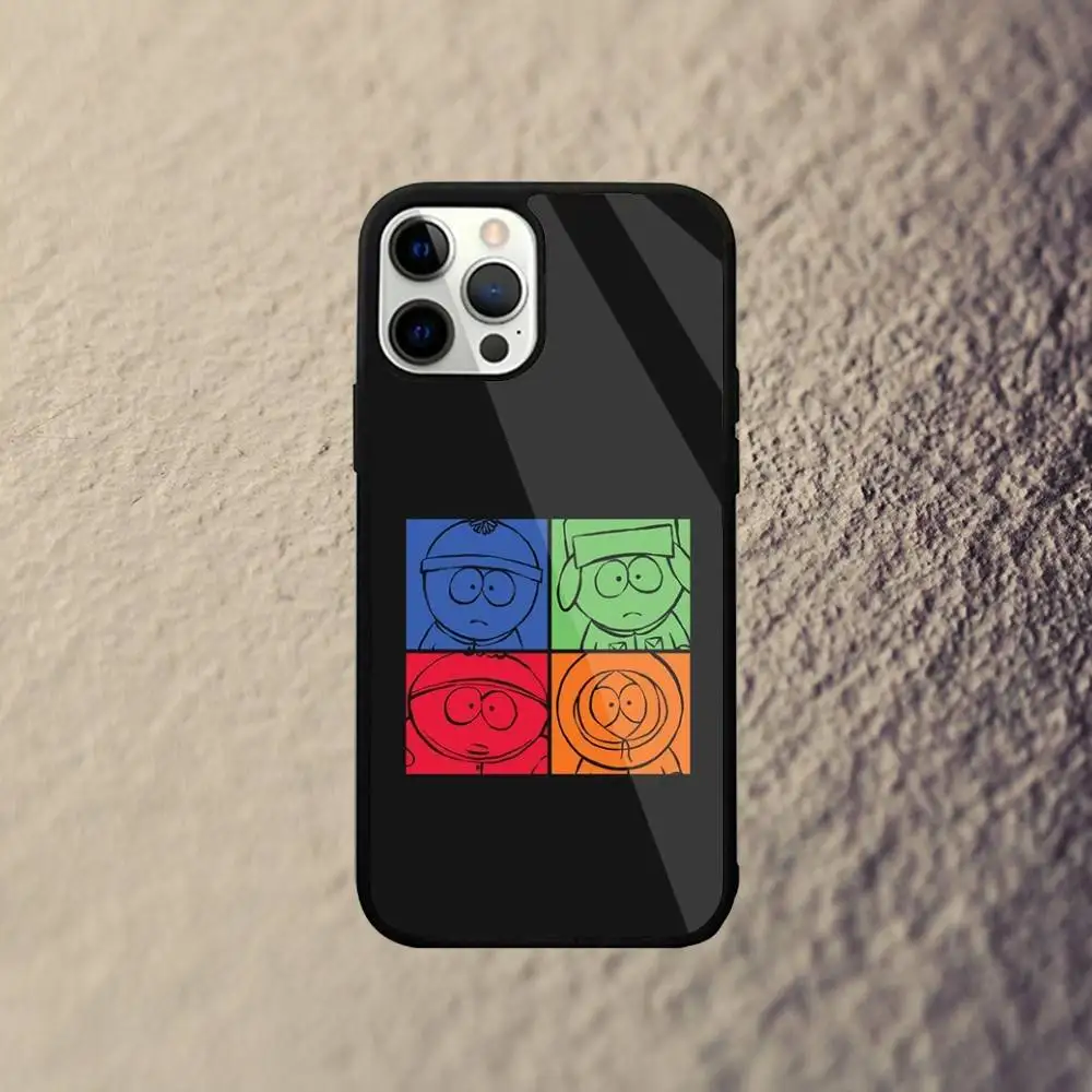 เคสโทรศัพท์ลายการ์ตูน S-South-P-Park สำหรับ iPhone 17,16,15,14,13,12,11,Pro,Max,Plus,Mini,SE4,E รองรับการชาร์จไร้สายแบบแม่เหล็ก Magsafe