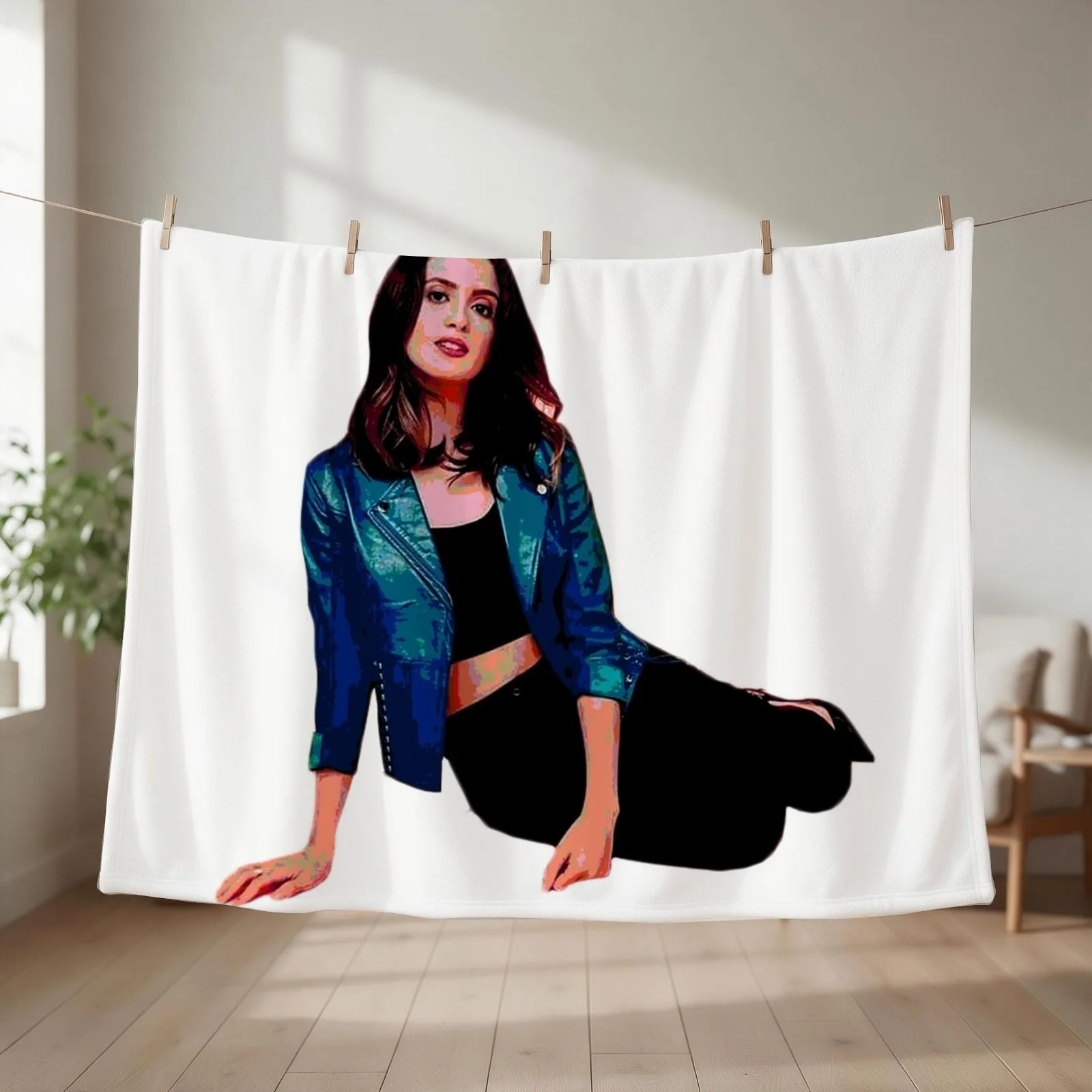 Laura Marano Throw Blanket couch cozy soft plush fuzzy picnic outdoor blanket