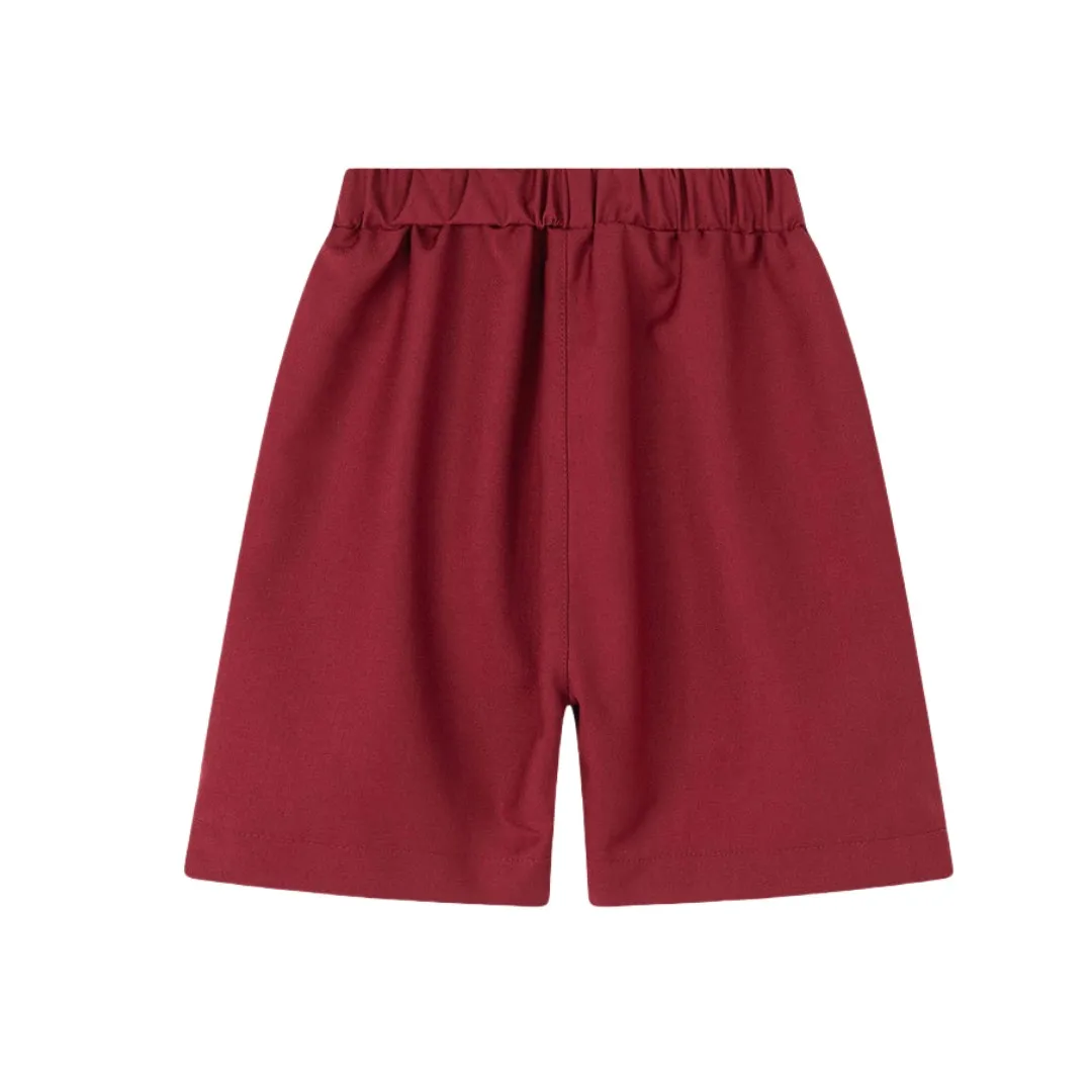 الصبي ملابس رسمية السراويل السراويل السراويل حجم 110-170 بلون رمادي أزرق أسود أبيض أحمر السراويل المدرسية الأطفال سراويل قصيرة #3