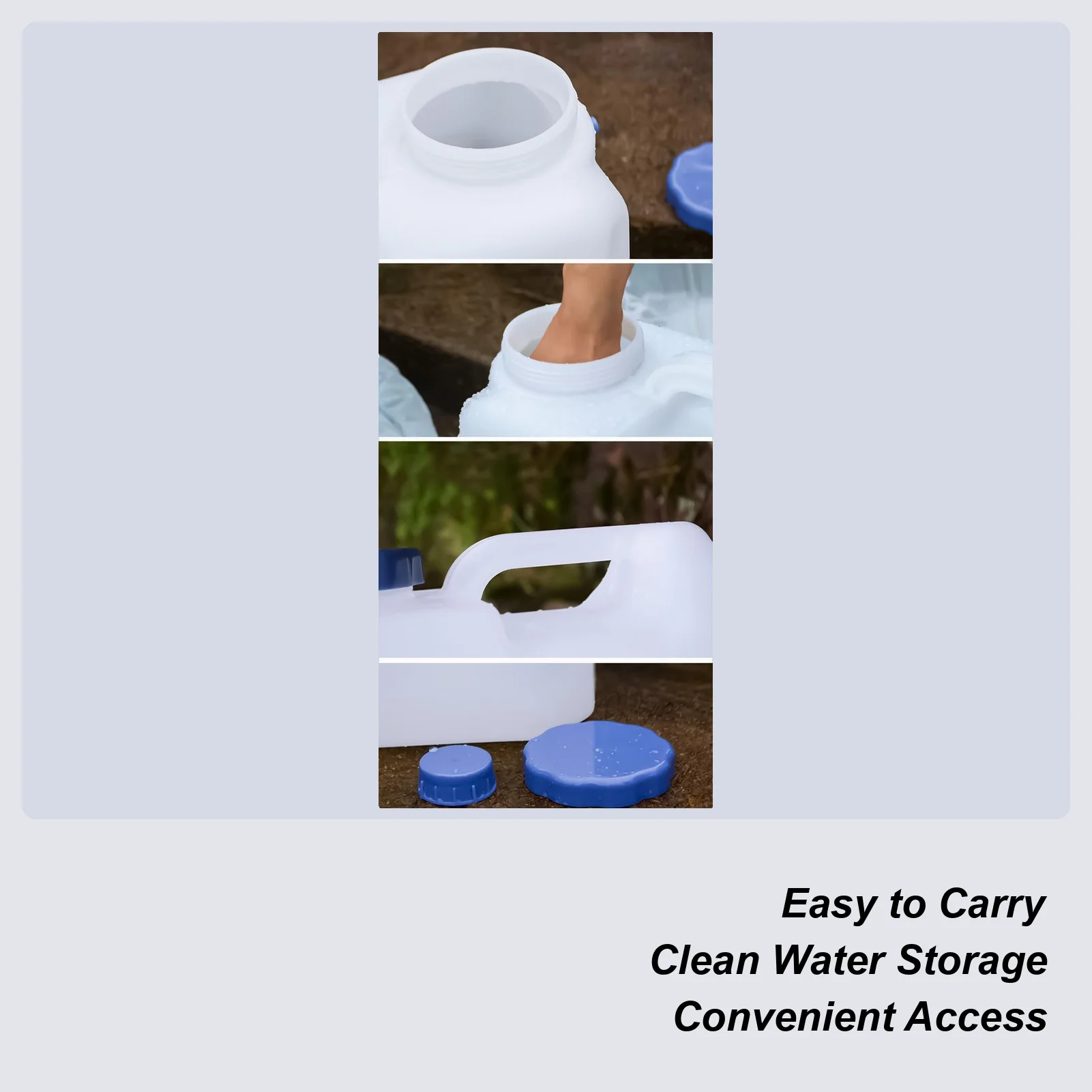 

Portable Water Container 4 Gallon Leakproof Carrier Water Storage Jug With Spigot And Handle For Outdoor Camping Fishing Picnic