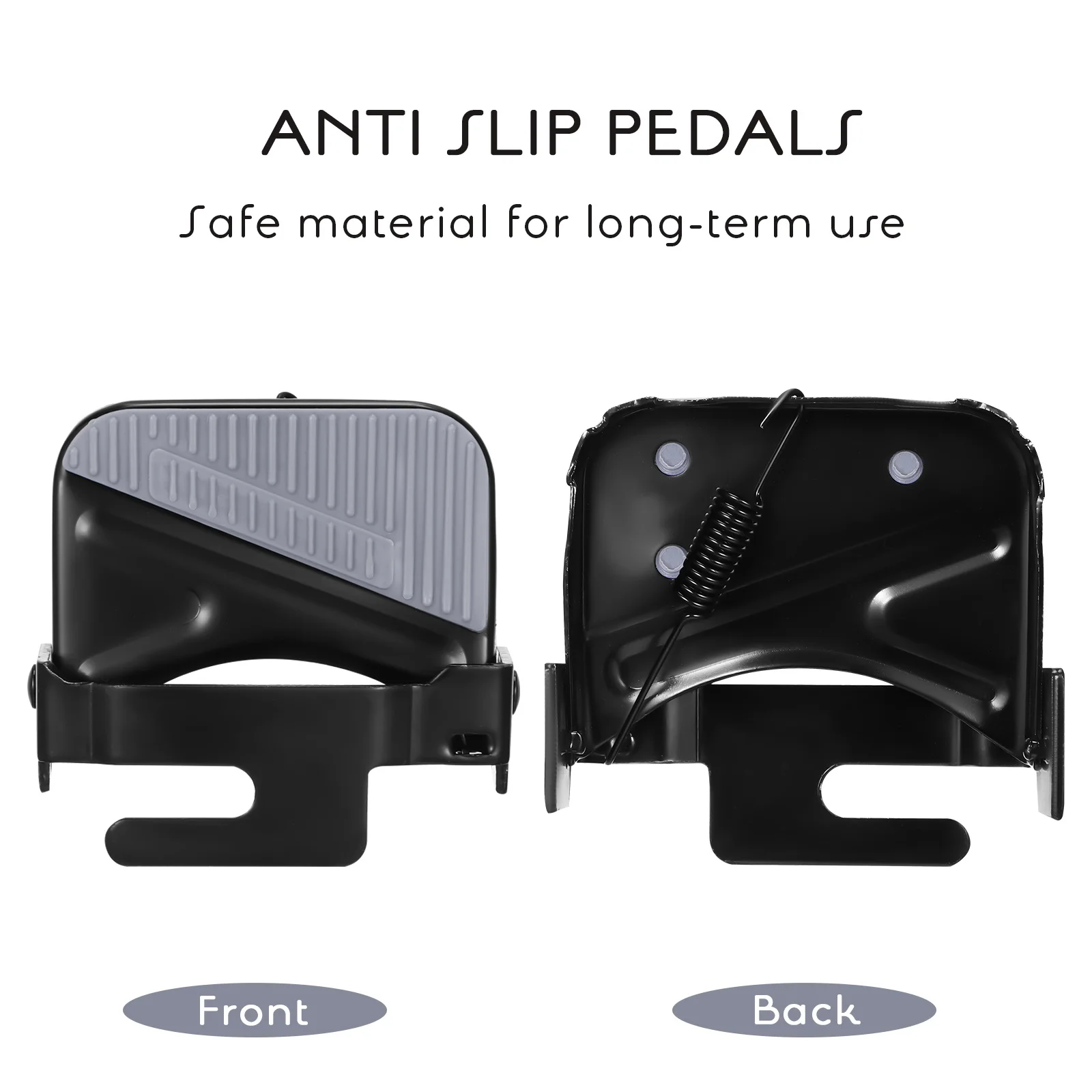 1 Pair Anti-Skid Bike Pedals Heavy Duty Iron Wide Foot Surface Replacement For Mountain Bicycle Electromobile Cycling Outdoor