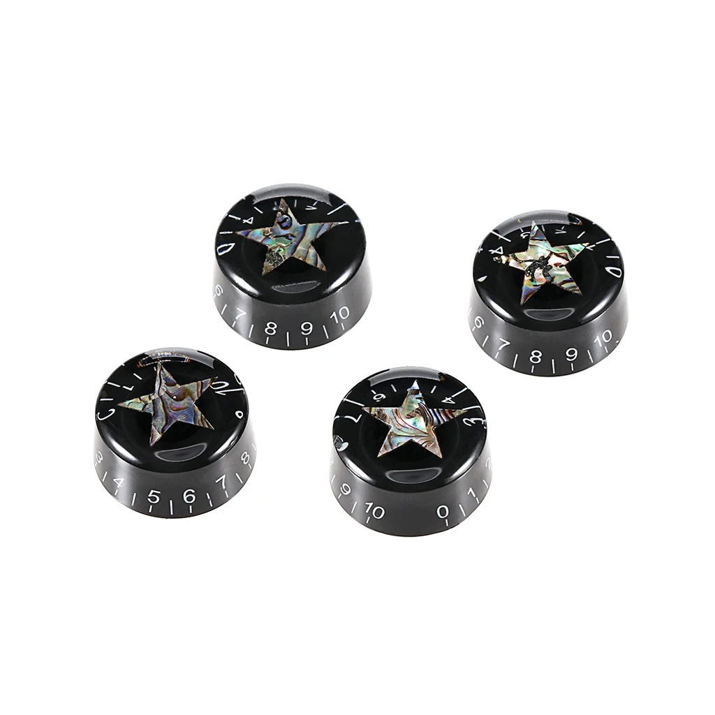 

Набор черных ручек управления электрогитарой из 4 предметов — ручки громкости/тона для деталей и аксессуаров для электрогитары LP