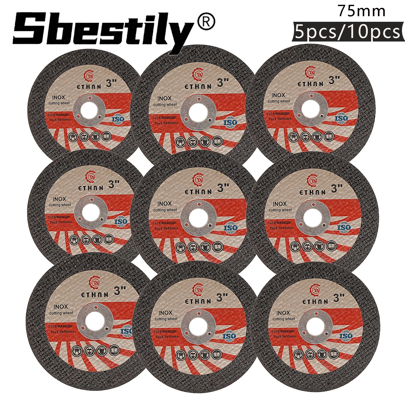 5/10pcs 3 Inch Resin Cut Off Wheel Mini Metal Cutting Disc 75mm Diamond Saw Blade for Angle Grinder Metal Wood Pvc Cutting