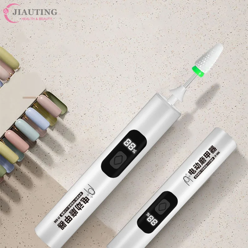 Wireless Nail Drill 35000RPM Manicure Cutter Nail Repair Pedicure Milling Cutter Polisher Sander USB Rechargeable Nail File