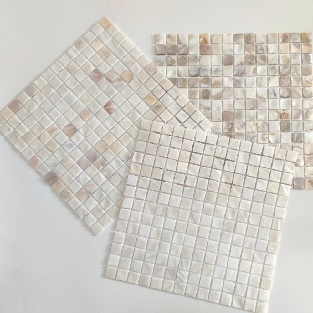 Modern Shell Mosaic Tiles 30x30CM Decorative Mosaic Tile Sticker Wallpaper Tile Kitchen Backsplash