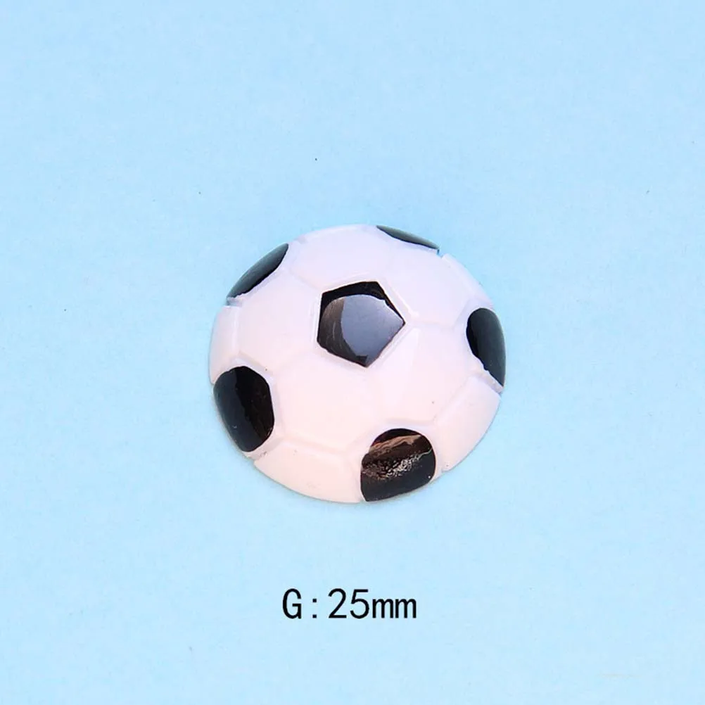 

26pcs Resin Sports Ball Decorative Accessories Diy Phone Case Charms Jewelry Making Components Creative Crafts Mixed Set For