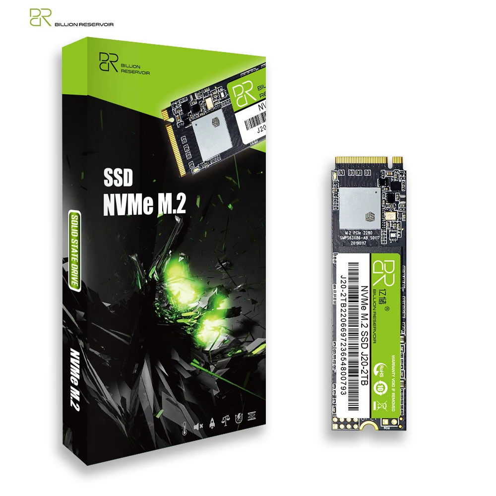 BR M.2 SSD 1 تيرا بايت محرك الحالة الصلبة 2280 M.2 NVMe SSD Drive PCIe Gen3 * 4 قرص صلب داخلي HDD لأجهزة الكمبيوتر المحمول المكتبية