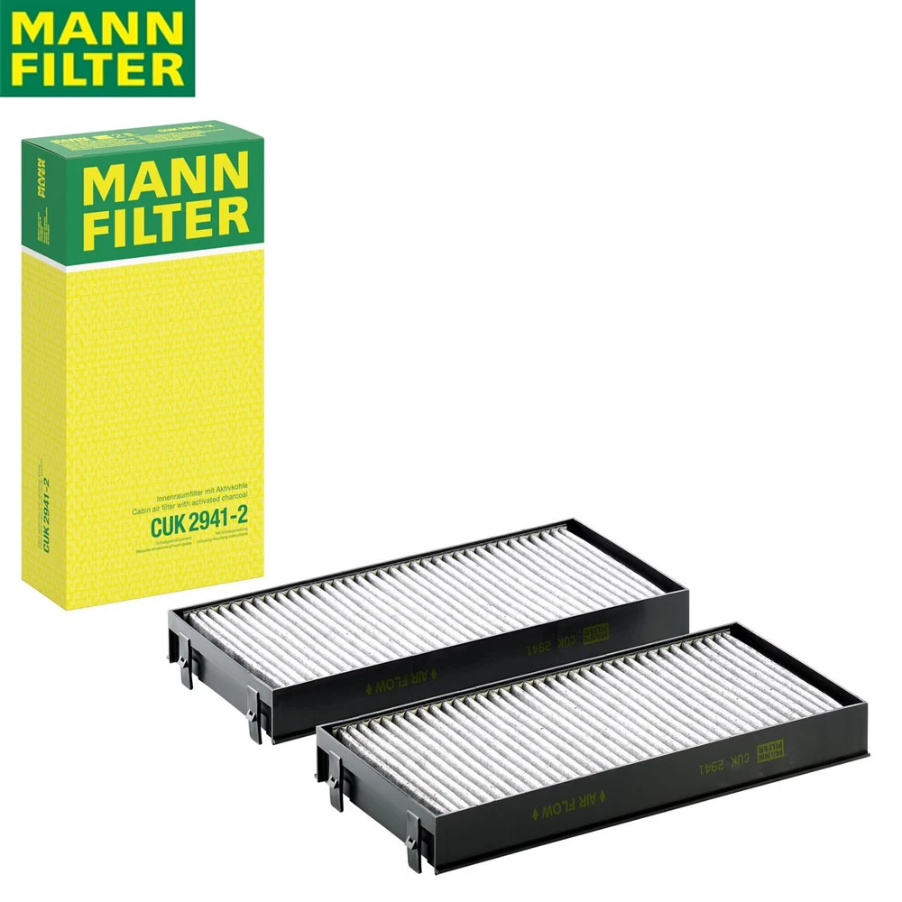 

MANN FILTER CUK2941-2 Built-in Cabin Air Filter To BMW X5 X6 With Activated Carbon Low Wind Resistance 64 11 9 248 294(2PCS)