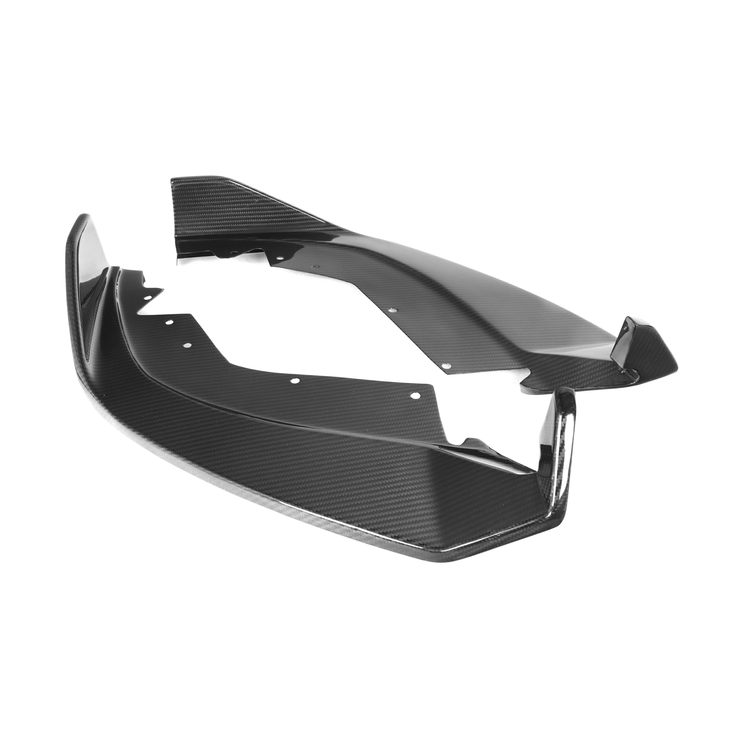 Product Customization Dry Carbon Fiber Parts AO Style Front Lip Splitters 3PCS forBMW3 Series G20 LCI Sports 2023+ G20 Front Lip