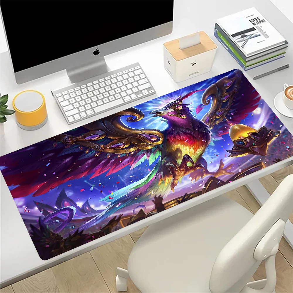 Grande League of Legends Anivia Gaming Mouse Pad, Mousepad, PC Gamer, Computador, Escritório, XXL, Tapete de Teclado Portátil, Desk Pad