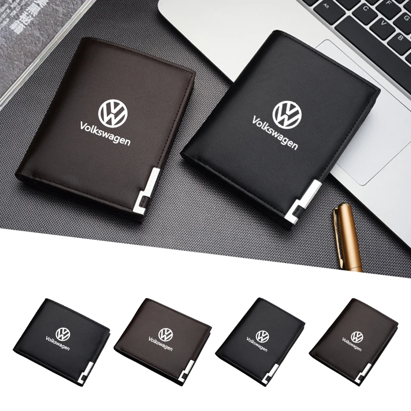 Car Driver\'s Licence Organiser Insurance Card Holder Wallet Purse For Volkswagen VW Tiguan Jetta Polo Golf Passat T-ROC Touareg