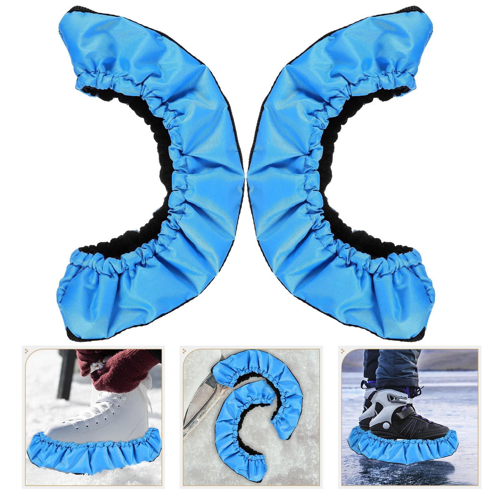 

1Pair Ice Skating Blade Guards High Quality Non-Slip Skating Shoes Cover for Skates Storage Travel Protective Shell Accessory