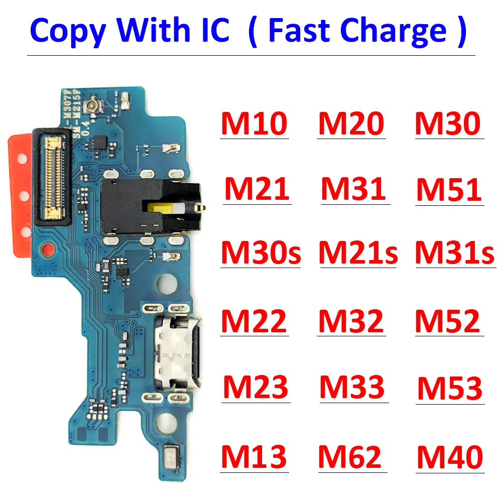 

USB Charger Charging Dock Board Port Flex Cable For Samsung M21 M31 M31S M51 M10 M20 M30 M30s M21s M13 M32 M52 M62 M23 M33 M53