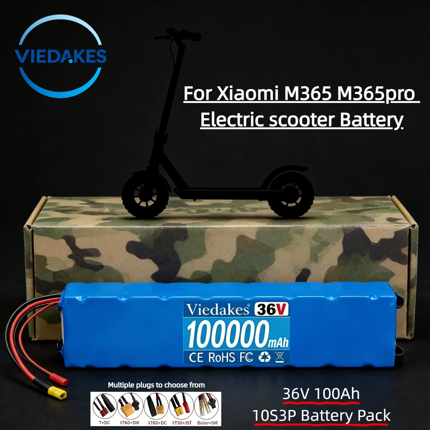 

10s3p 36v 100Ah scooter battery For Xiaomi M365 M365pro Electric scooter batteries Overcharge Protection 18650 battery pack Safe