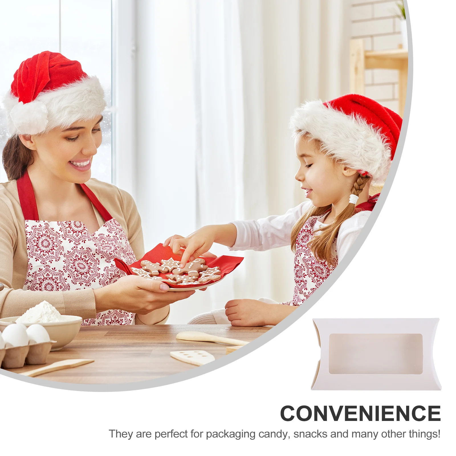 

10Pcs Adorable Pillow Candy Boxes Clear Window Gift Packaging Boxes Durable Decorative Candy Cases Creative Design