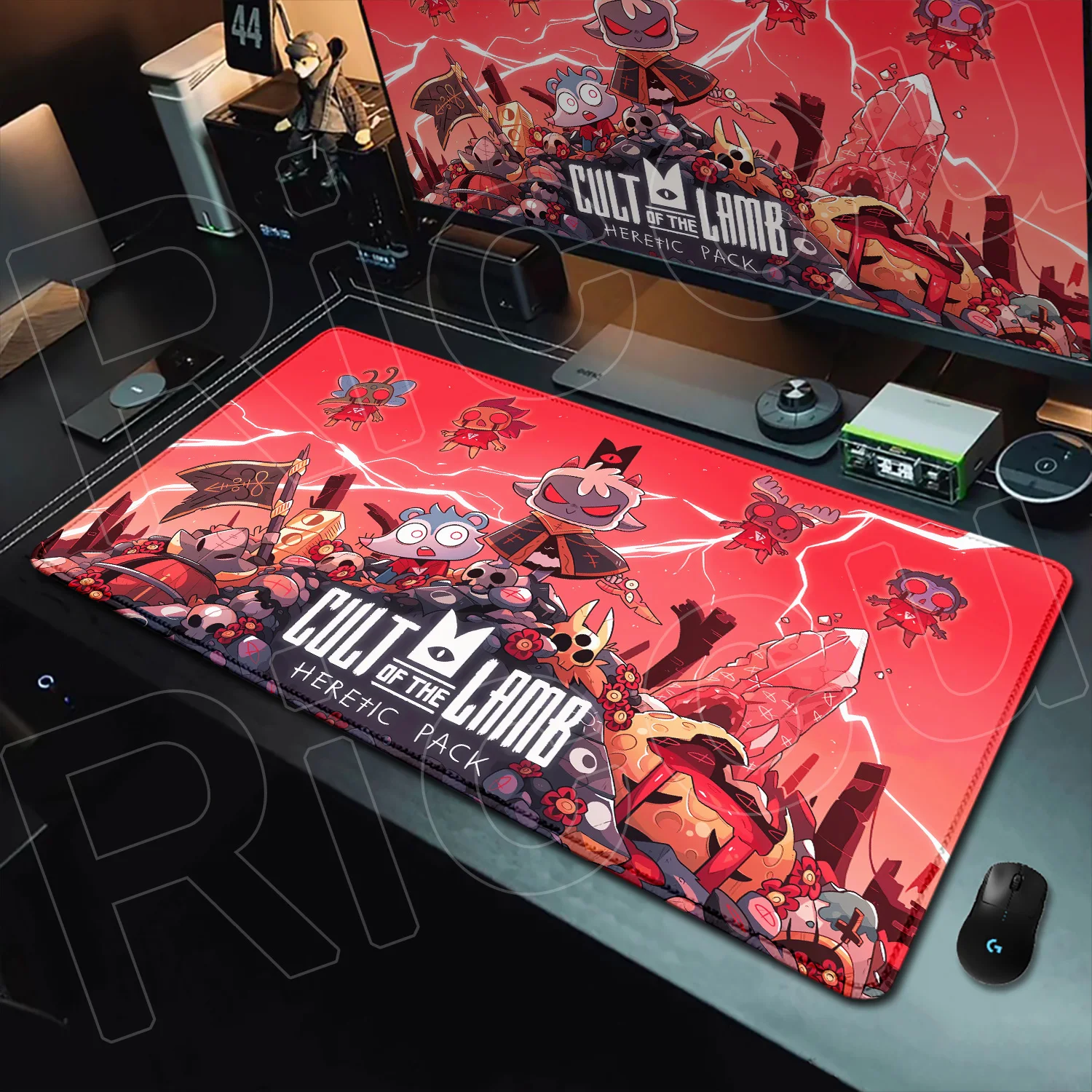 Kawaii Anime Mausepads Pc Gamer Girl Non-slip Desk Mat Cute Large Computer Cult of the Lamb Keyboard Rubber Mousepad Accessories