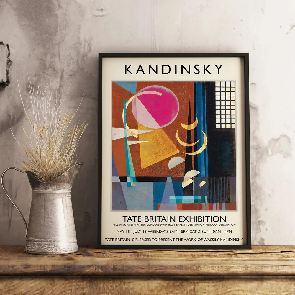 Classical Art Michelangelo Graffiti Art Canvas Wassily Kandinsky Painting Abstract Posters and Prints Picture Living Room Decor