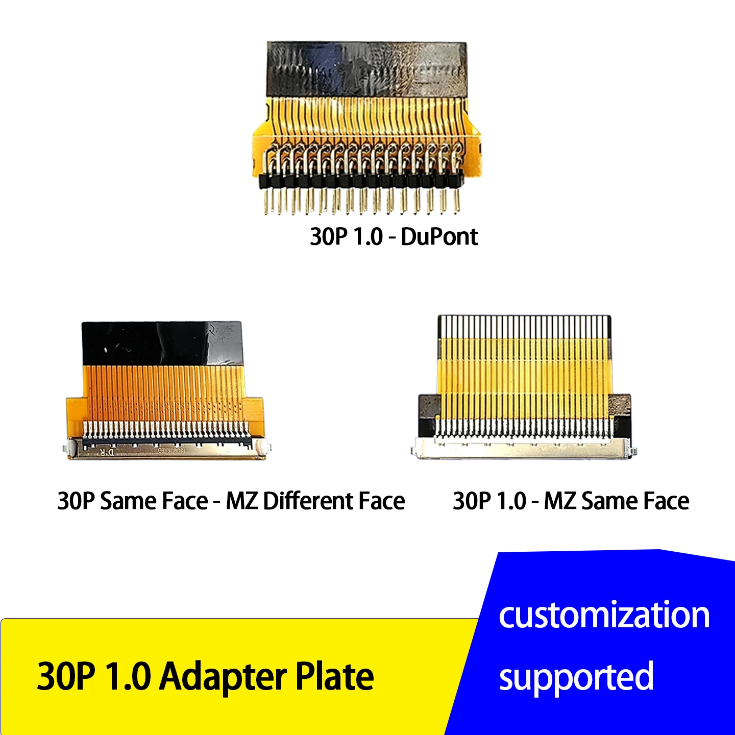 DuPont 2.0 adapter clip 1.0-30P for Samsung for LG for Huaxing LVDS LCD screen cable adapter FPC adapter board