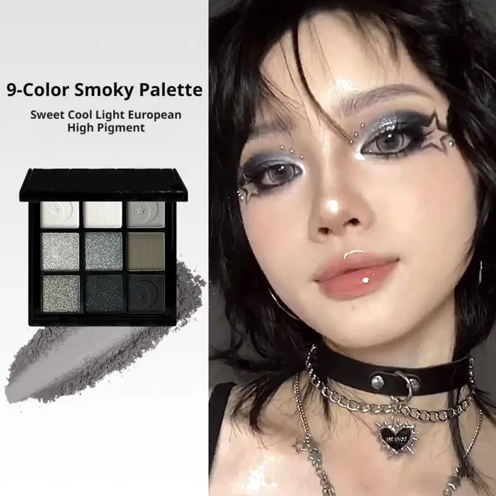 Matte Lidschatten-Palette, hochpigmentiertes Lidschatten-Puder, kreieren Sie einen neutralen Augen-Look, Smokey Eyeshadow, schwarzes, glänzendes Augen-Make-up – Detail 6