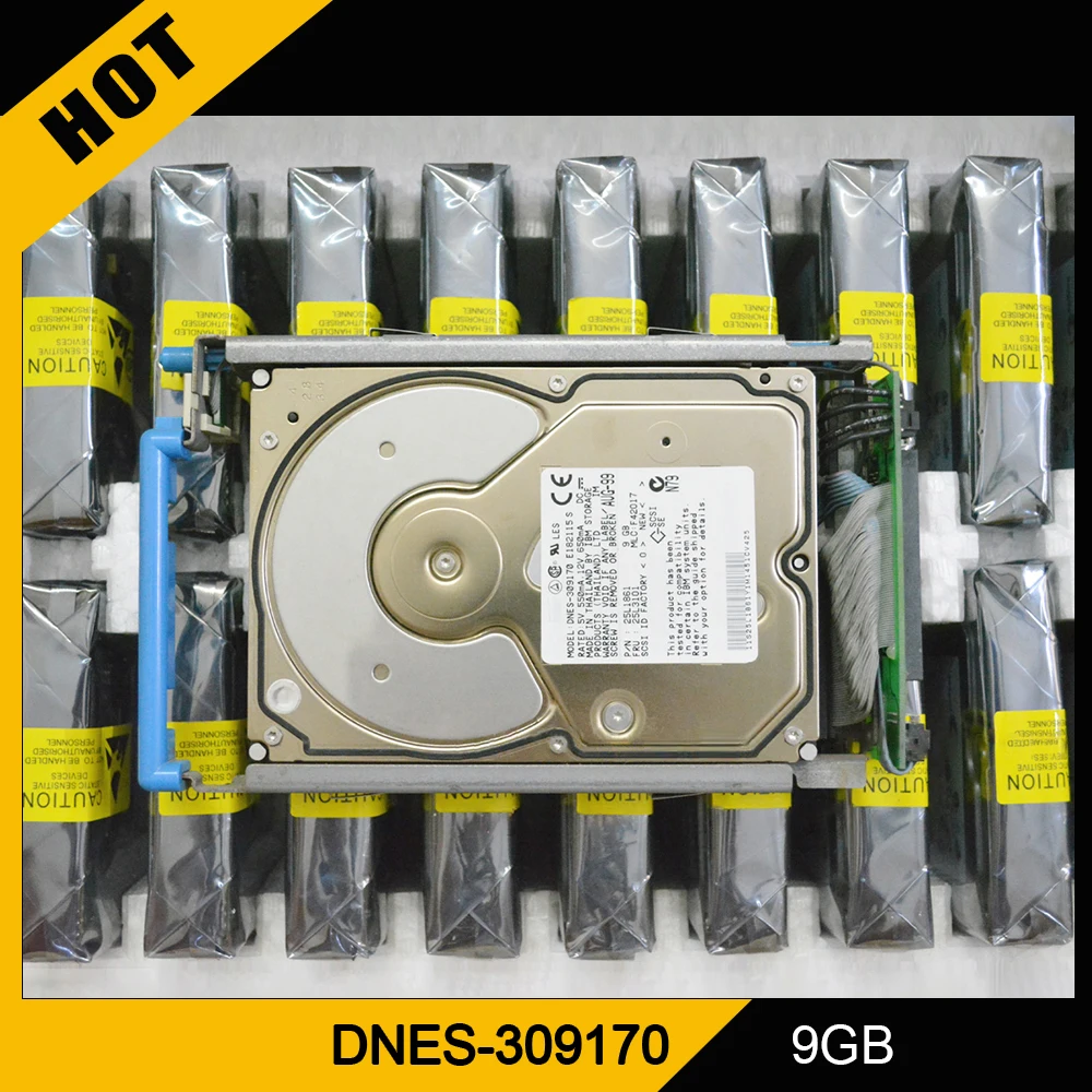 DNES-309170 For IBM 9GB 68PIN 80PIN 7200R SCSI Hard Disk Server HDD