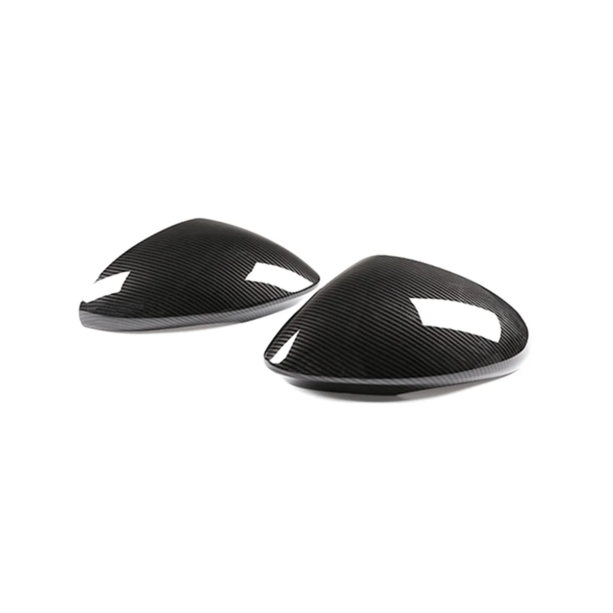 Car Side Rearview Mirror Caps Cover Carbon Fiber Style for Alfa Romeo Stelvio 2017-2020