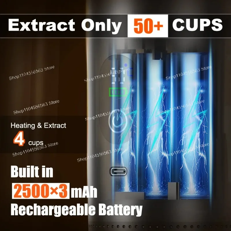 Portable Capsule Coffee Machine | Compact Wireless Heating Pump-Pressure Espresso Maker
