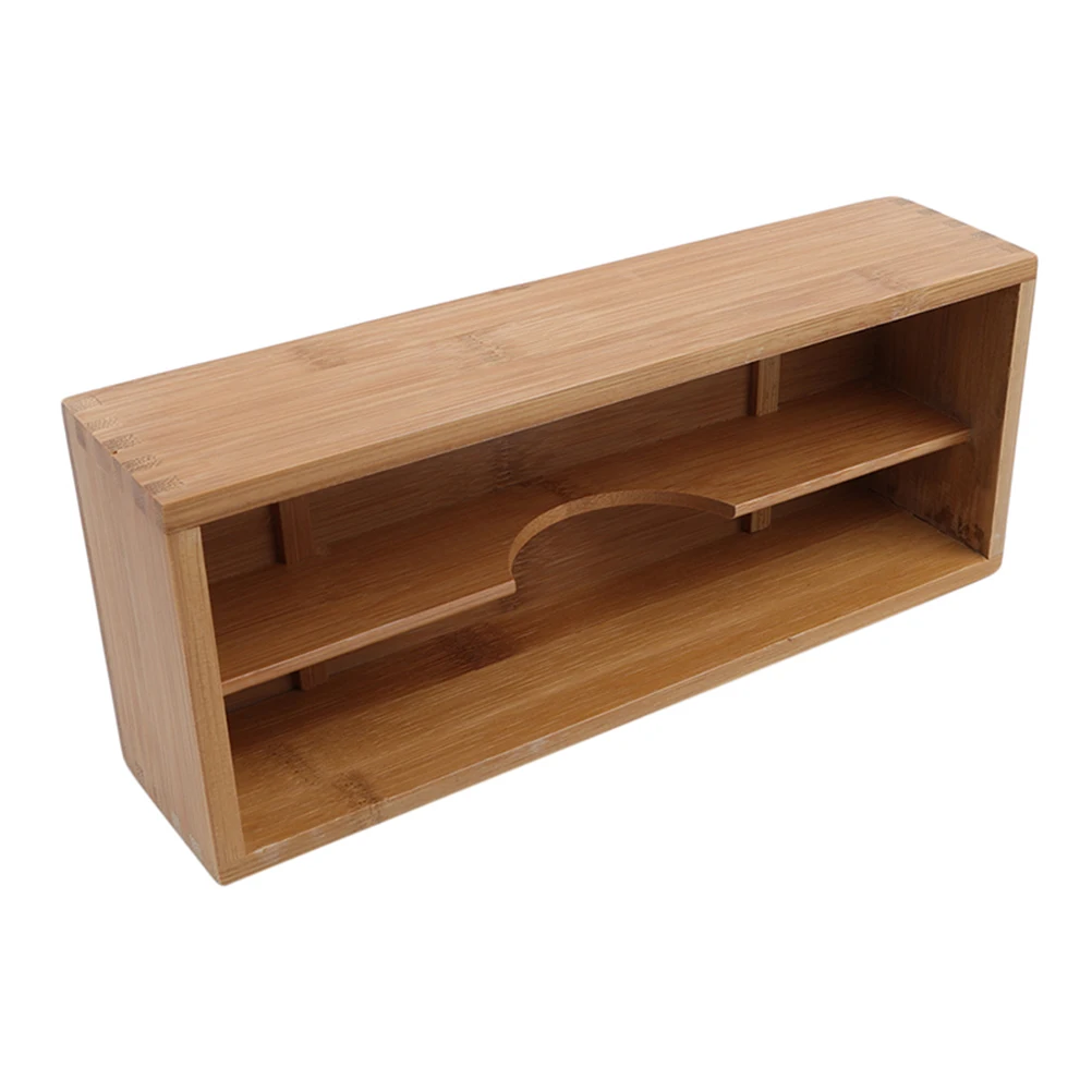 

1Pc Bamboo Cooking Utensil Storage Box Wooden Holder For Spoons Chopsticks Kitchen Pantry Drawer Grill Garage Organizer Rack