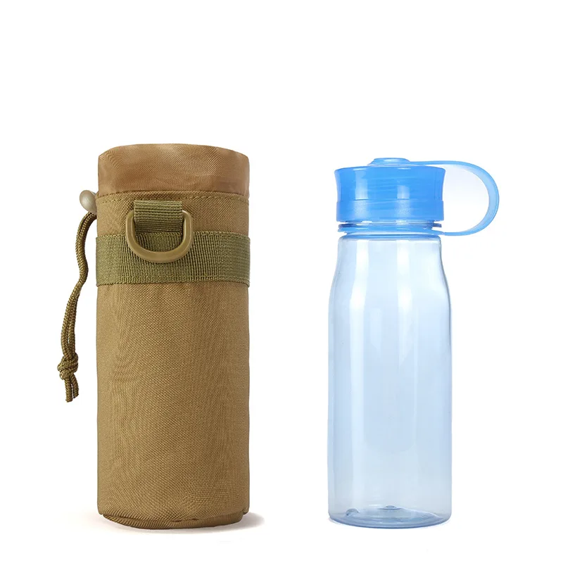 Oxford-bolsa para hervidor táctico de camuflaje molle portátil para exteriores, resistente al desgaste, portátil, para colgar en la cintura, portavasos de agua
