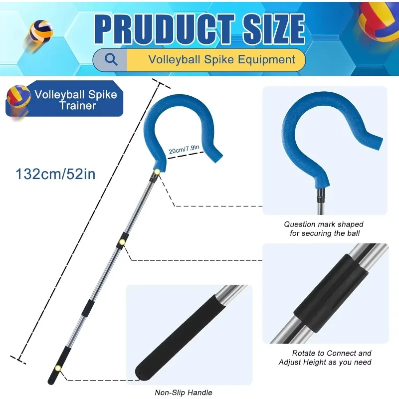 Adjustable volleyball spike trainer Volleyball training equipment Spike jump serve trainer Volleyball practice