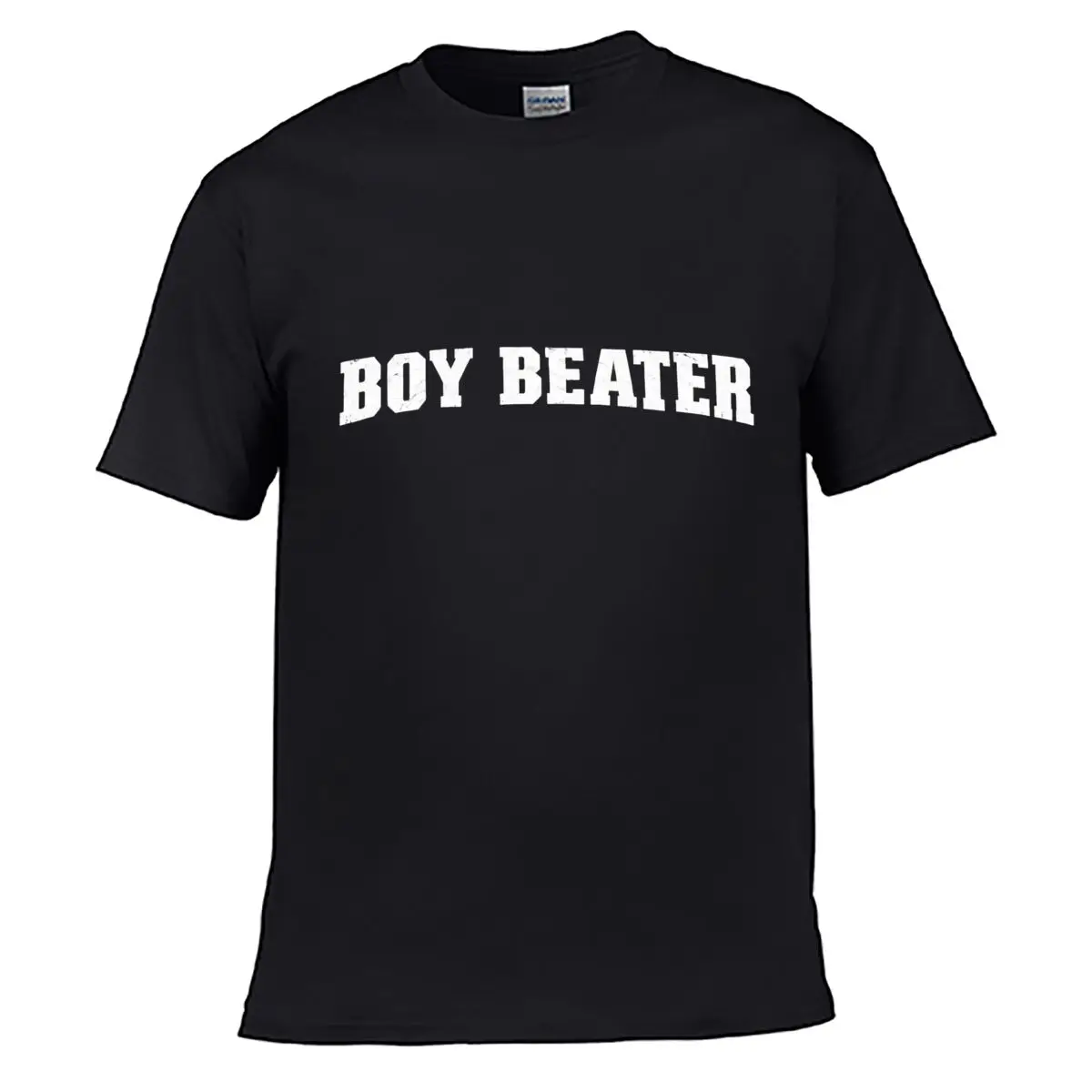 Boy Beater Faded Bold Typography Graphic Men Summer T-shirt Top
