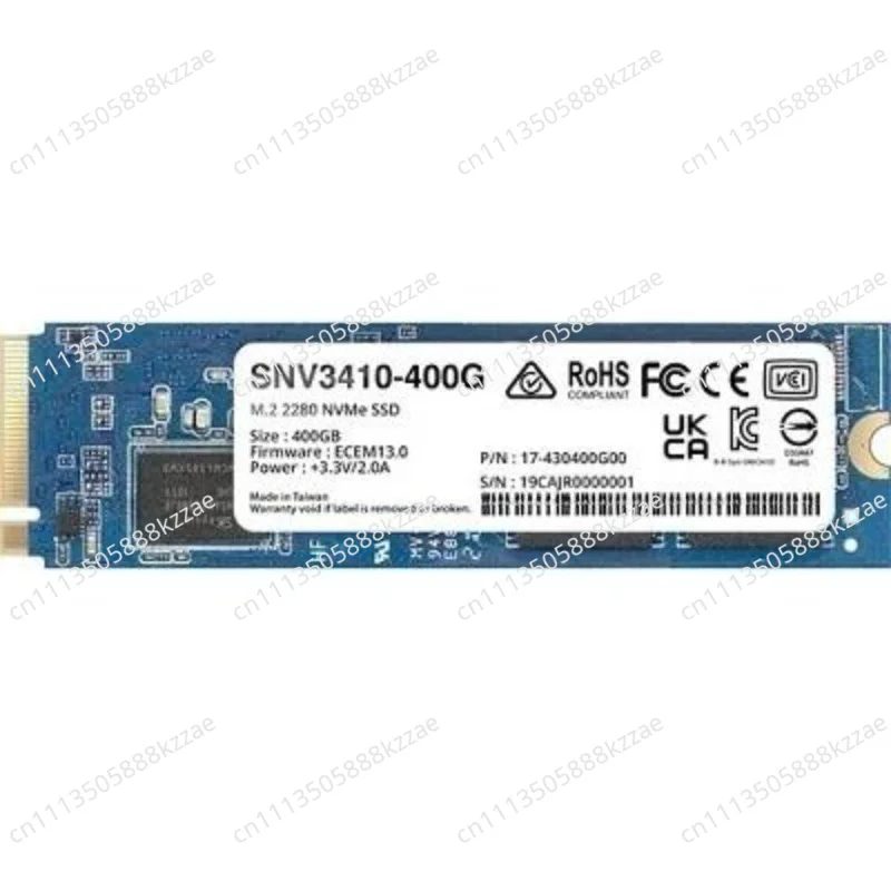 SNV3410 Enterprise-Class M.2 NVMe SSD - High-Performance 400GB & 800GB Solid State Drive (SNV3410-400G / SNV3410-800G)
