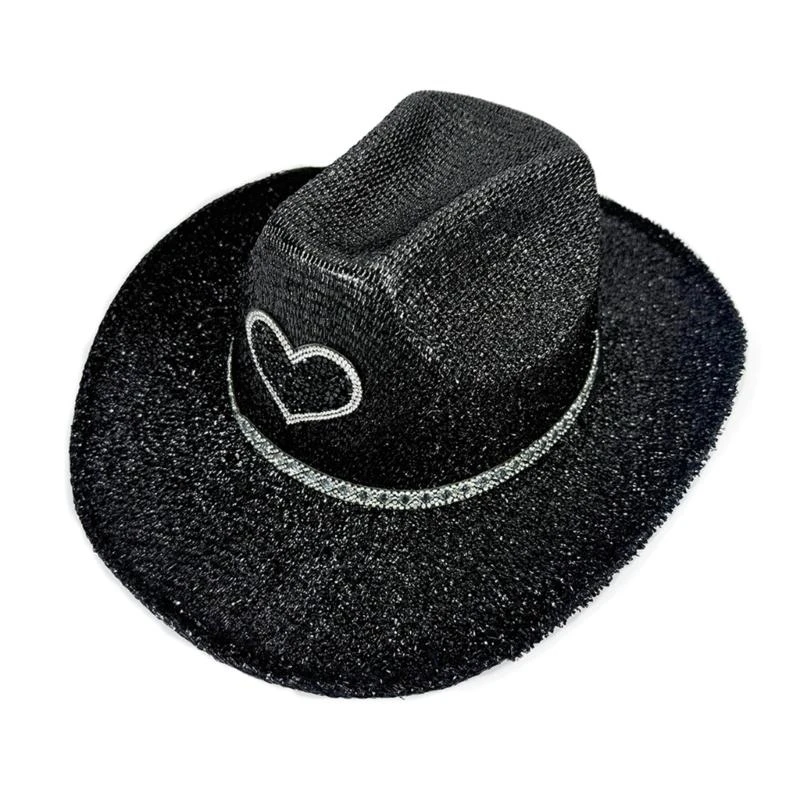 652f modische funkelnde glitzernde Pulver -Top -Kappen für Frauenabendpartykleidung