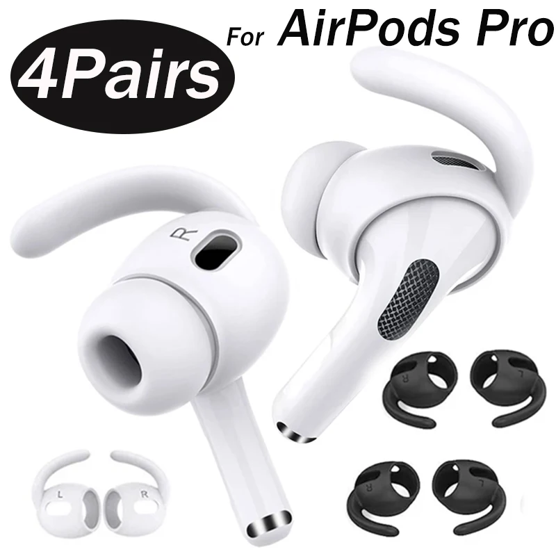 1-4Pairs Ear Hooks For AirPods Pro Silicone Anti-Slip Earbuds Covers Tips Detachable Hearphone Protector For AirPods Pro Gen 1